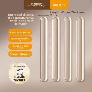 Silicone Door Handle Anti-Collision Stickers Home Use Wall Decals Cabinet Door Silent Refrigerator Door Protection Pad