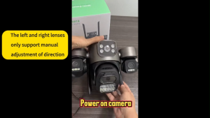 Hamrol 12MP Three Lens Three Screen PTZ WIFI Security Camera Two Way Audio Al Alarm Outdoor CCTV