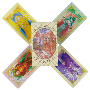 Pastel Wizards Tarot Deck 10.3*6cm 78 Pcs Cartoon Tarot Cards Japanese Anime Playing Cards