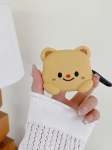 เคสป้องกันหูฟังไร้สาย Bluetooth ลายหมีผงาดสีเหลือง สำหรับ Samsung Galaxy Buds2 pro เคสหูฟังแบบนุ่มทำจากยางยืด Samsung Galaxy Buds3 Fe