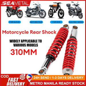 SEAMETAL 2PCS Motorcycle Rear Shock 310mm for Wave 100/110i/125 Xrm 110/125 Tmx 125 Smash Raider Shogun RS