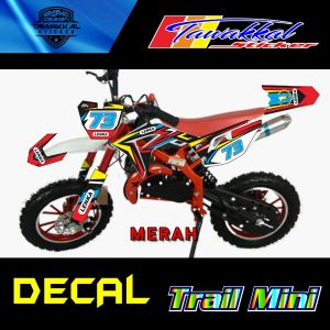 Stiker Decal Untuk Motor Trail Mini LENKA MC73 Motif Original