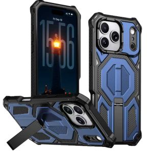 Case For iPhone Duo 18Dou Fold 5G Phone Shell Car Bracket Wireless Charging Magnetic Metal Stand Armor Cover For iPhone DUO