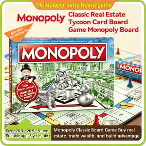 MONOPOLY Real Estate Tycoon Classic Financial Management Game Puzzle Multiplayer Party Board Game Card