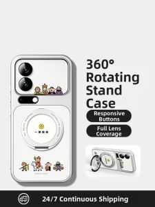 Magnetic Phone Case with Stand for Xiaomi Models Sheep Leather