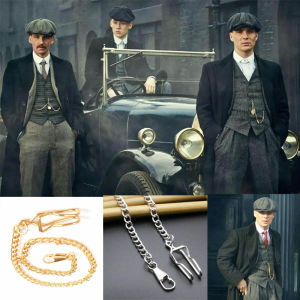 Shelby Gangster Style Suit Vest Watch Chain & Vintage Razor Party Mens Quartz Movement Pocket Watch