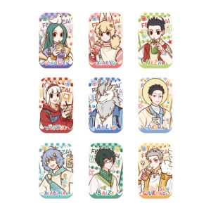 Pin Badges Anime Bajie Laser Cut Iron Half Sugar Series Blind Box Non-human Beasts Tabletop Game Collectible Accessories