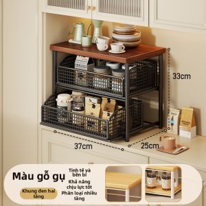 MUGG | Kệ Đựng Đồ Đa Tầng Kéo Ra Cho Máy Pha Cà Phê Lò Vi Sóng Cốc Trà & Đồ Ăn Nhẹ