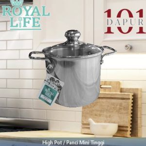 Royal Life Stainless High Pot 16 cm / Panci Mini Tinggi 16 cm