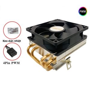 Tản Nhiệt CPU 4 Ống Dẫn Nhiệt Quạt 90MM Siêu Êm Dành Cho Intel LGA 2011 1700 1150 1151 1155 AMD AM3 AM4 AM5 - Không Đèn 4Pin PWM