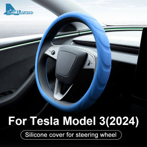 For Tesla Model 3 Highland 2024 Silicone Cover For Steering Wheel Car Steering Wheel Covers Silicone Steering Wheel Protection Sleeve Automobile Accessories