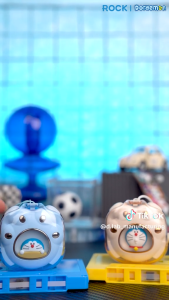 ORIGINAL ROCK Doraemon Cat Claw TWS Bluetooth Earphones Bluetooth 5.3 | Noise Reduction Call | Hi-Fi Sound Quality *BLUE COLOUR*