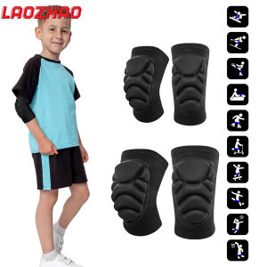 1Pair KidsYouth Thick Sponge Knee Pads Elbow Sleeves Guard Collision Avoidance Sport Protective Kneepad Skate Soccer Basketball