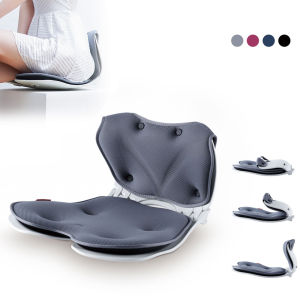 Japanese Petal Type Buttock Cushion Ergonomic Lower Back Support Chair Lumbar Support for Back Posture Corrector and Low Back Pain Relief Folding and Perfect for Office Chair and Work form Home