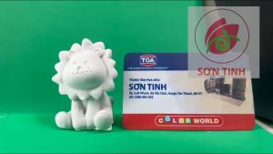 Tượng thạch cao mini 3d sử tử đáng yêu ( không kèm màu và cọ )