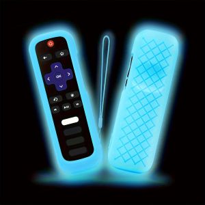 Luminous silicone universal remote control protective cover with lanyard TV air conditioner remote control cover