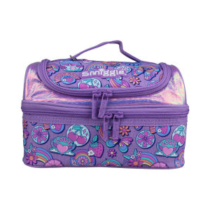 Australia smiggle original childrens lunch bag girls fruit bags Purple Rainbow Butterfly handbag cool kawaii 9 inches Food bags