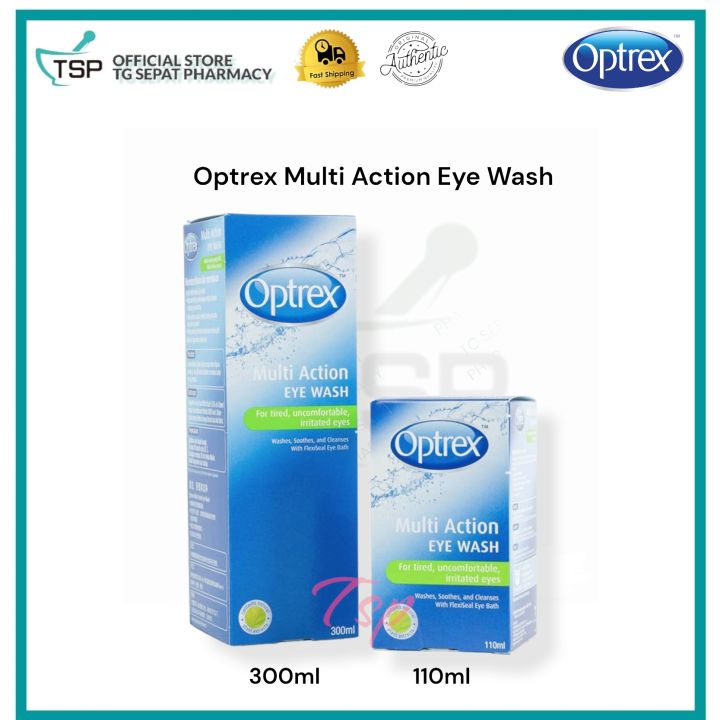 Optrex Multi Action Eye Wash 110ml /300ml | Lazada