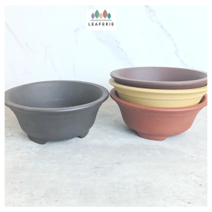 The Leaferie Petit Bonsai Pot (Series 43) . Plant pot . Zisha . Flowerpot . Planter . small purple sand pots