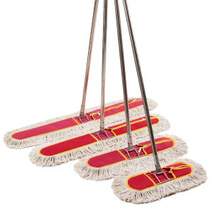 Large Size Cotton Thread Water Absorption Flat Mop Commercial Industrial Special Purposes Dust Pushing Mop 40 60 90 110cm