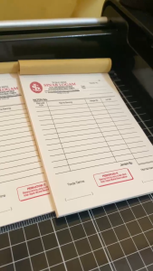 Cetak Nota Custom Murah 1/4 Landscape Bebas Desain Bisa Pakai Nama Sendiri Bebas Pake Logo Di Ozone Grafika