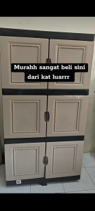 【GH242/3】Twins Dolphin 3 Tier Storage Cabinet (Modern Series) Almari 3 Tingkat Plastic Wardrobe Cabinet  Office Storage CabinetAlmari Baju，Drawer Storage Cabinet