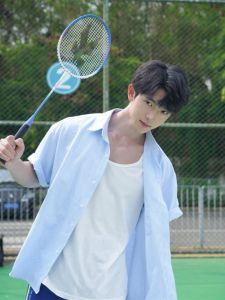 Summer Mens Loose Fit Blue Striped Short Sleeve Shirt Commute Casual Style Trendy Male Fashion Simple Design Comfortable Shirt