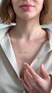 Kalung Nama Dobel Sendiri Anti Karat Selamanya