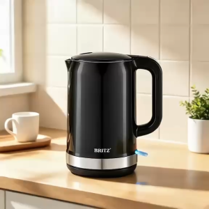 BRITZ 1.7L K173SC Double Wall Cool Touch Electric Kettle Stainless Steel