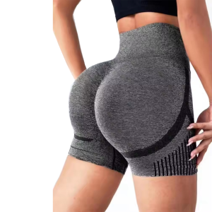 Yoga Shorts Cross-border Honey Buttocks Buttocks Sports High Waist Abdomen Stretch Tight-fitting Anti-glare Quick-drying Fitness