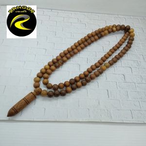 kalung tasbih kayu KELOR EMAS ORIGINAL A338