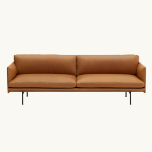 Nordic Simple Modern Designer Sofa Industrial Style Loft Leather Casual Italian Single Double Three-Seat Leather Sofa