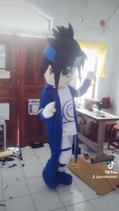 Kostum maskot badut sasuke setelan dewasa lucu costume karnaval