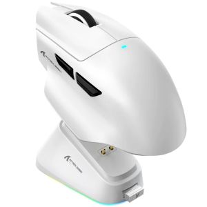 ATTACK SHARK | ATTACK SHARK V6 Tri-Mode Wireless Mouse Bluetooth 25000DPI Macro Gaming Mice With Magnetic Charging Base For Gamers