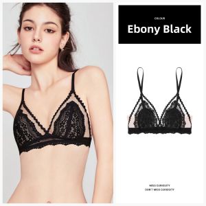 Miss Curiosity | Silk French Seductive Ultrathin Wireless Bra Set