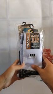 Kaos Kaki Sekolah Anak SD SMP SMA Pria Wanita - Hitam Putih [Original]