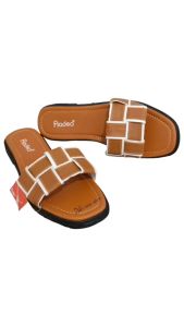 sandal wanita flat selop model ketupat teplek empuk fladeo shoes