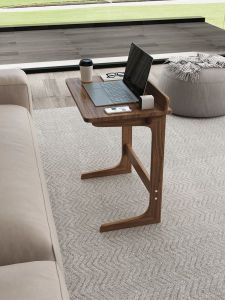 Walnut Wooden Portable Side Table
