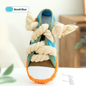 Hipidog | Dog Toy Sound Making Slippers Self Entertaining Chewable Rope Knot Dentistry Toys For Small To Medium Size Dogs Wear Resistant