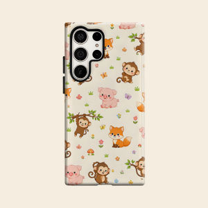 Cartoon Forest Animal Luxury Fashion Full Lens Protective Case for Samsung Galaxy S26 S25 S24 A56 A36 Plus Ultra