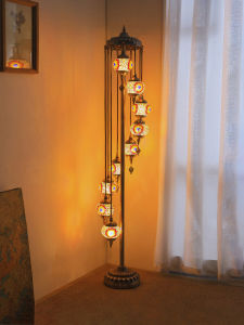 Vintage Retro Floor Lamp Standing Indian Style