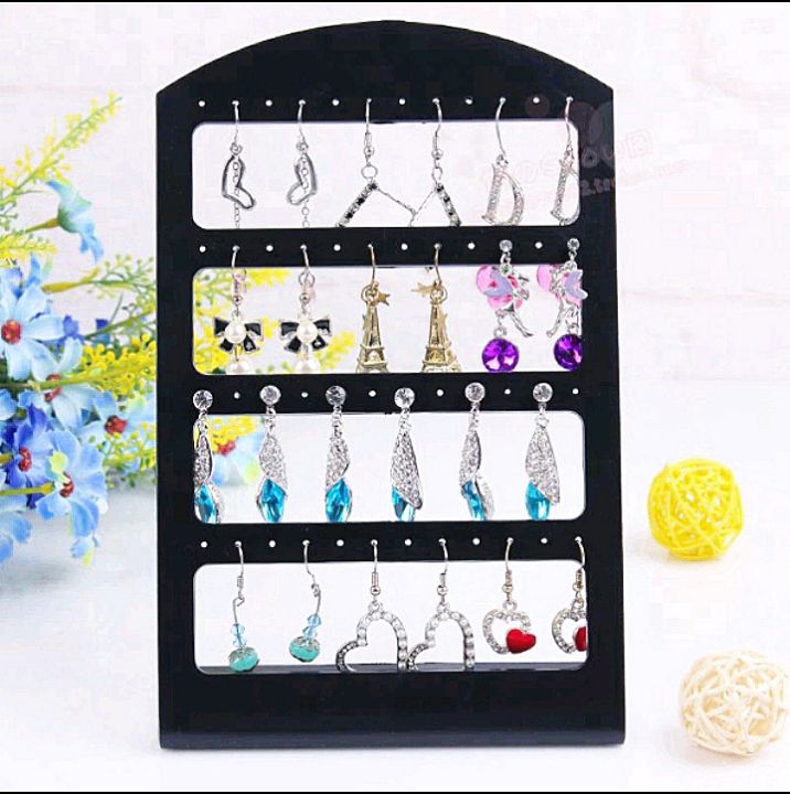 Kệ Trưng Bày Bông Tai 24/48 Lỗ 4 Tầng Thiết Kế Sang Trọng | Lazada.vn