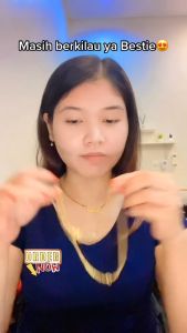 Kalung Nama Titanium Cewek Anti Karat dan Luntur Kalung Cewek Kekinian Terbaru 2024