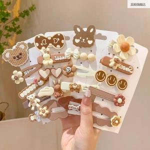 กิ๊บติดผมรูปกระต่ายอะคริลิกสีนม กิ๊บติดผมรูปปากเป็ดสำหรับเด็กนักเรียน ไม่ทำลายเส้นผม เครื่องประดับผมสำหรับเด็กผู้หญิง