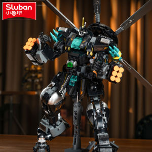 Sluban | Sluban Military Robot Drive Model Science Fiction Future Wars Armed Support Building Blocks Educational Toy for Children