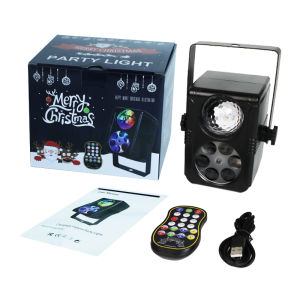 HCWE LED lights for par  Christmas Projector with Remote And Sound Control Holiday Lighting Disco DJ Light Decorative Lighting