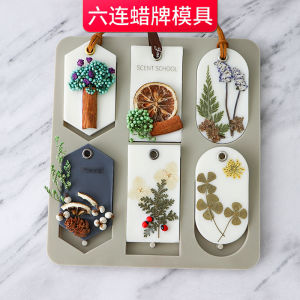 Six-Connected Aromatherapy Candle Silicone Model Hollow out Design for DIY Materials Home Decor Fragrance Supplies