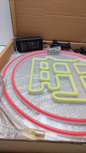 ป้ายไฟ 旺 รุ่งเรือง พื้นใส ป้ายไฟหน้าร้าน ป้ายไฟ Led ป้ายไฟนีออน ประหยัดไฟ ใช้ปลั๊กไฟ บ้าน เพิ่มเอกลักษณ์สีสัน สวยงาม