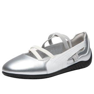 DUSTO | Silver Low-cut New Autumn Mary Jane Flat Shoes