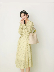 SEIFINI | Floral Ruffle Design Midi Dress